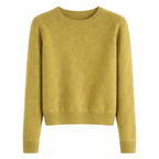 Sina Women's Cashmere Sweater Classic Round Neck & Timeless Elegance