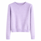 Sina Women's Cashmere Sweater Classic Round Neck & Timeless Elegance