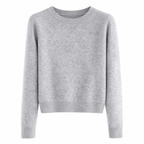 Sina Women's Cashmere Sweater Classic Round Neck & Timeless Elegance