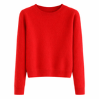 Sina Women's Cashmere Sweater Classic Round Neck & Timeless Elegance