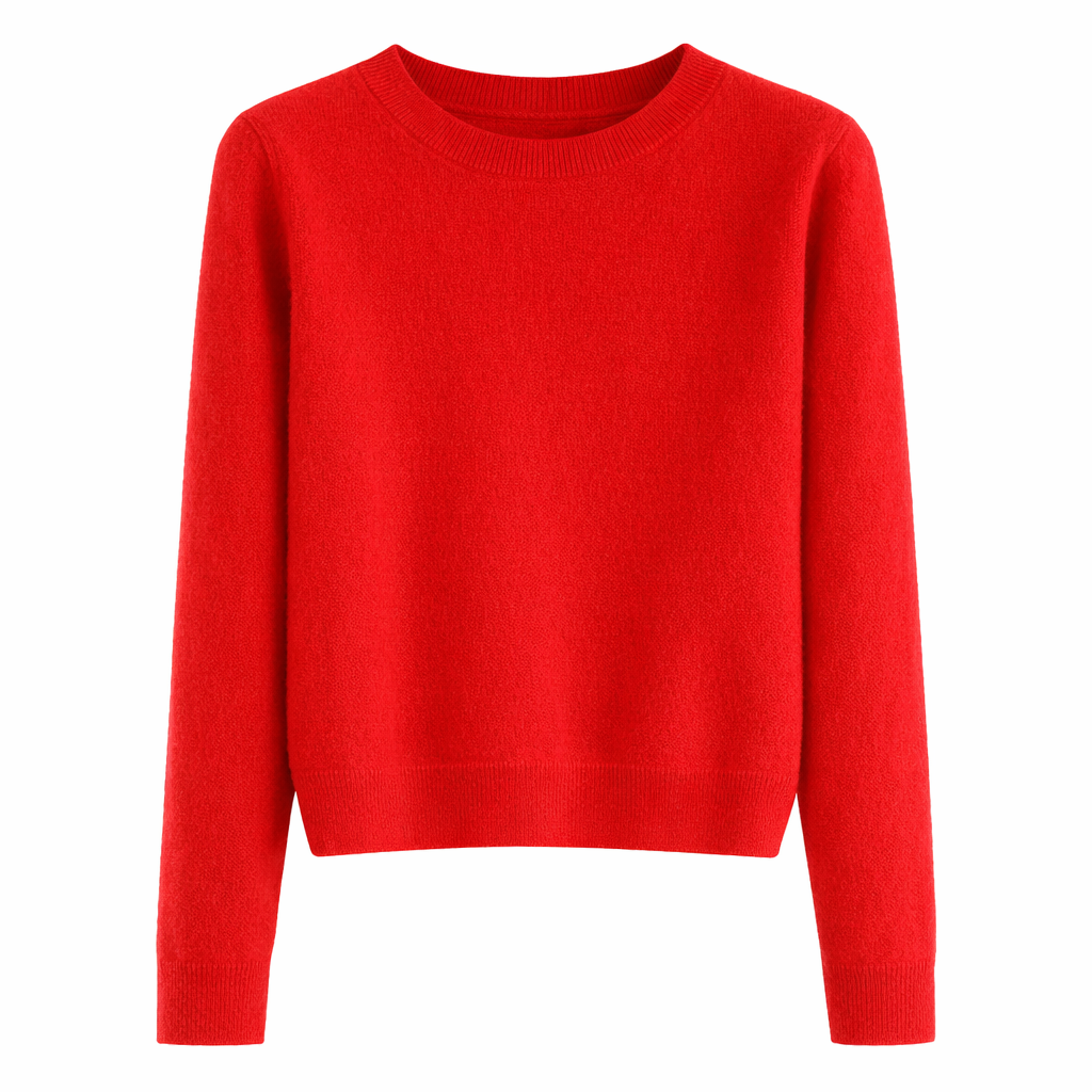 Sina Women's Cashmere Sweater Classic Round Neck & Timeless Elegance