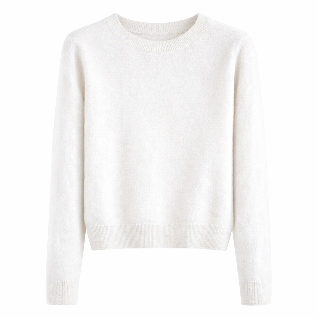 Sina Women's Cashmere Sweater Classic Round Neck & Timeless Elegance