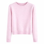 Sina Women's Cashmere Sweater Classic Round Neck & Timeless Elegance
