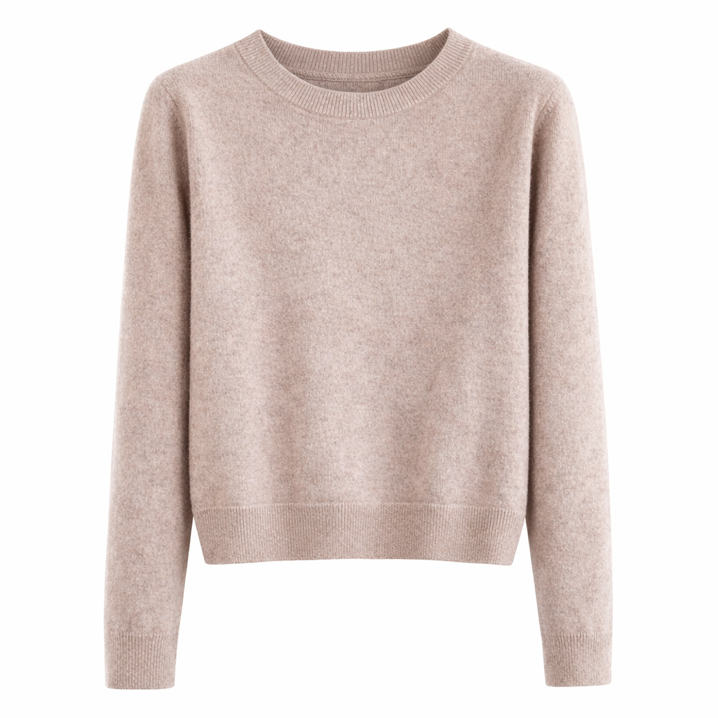 Sina Women's Cashmere Sweater Classic Round Neck & Timeless Elegance