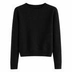 Sina Women's Cashmere Sweater Classic Round Neck & Timeless Elegance