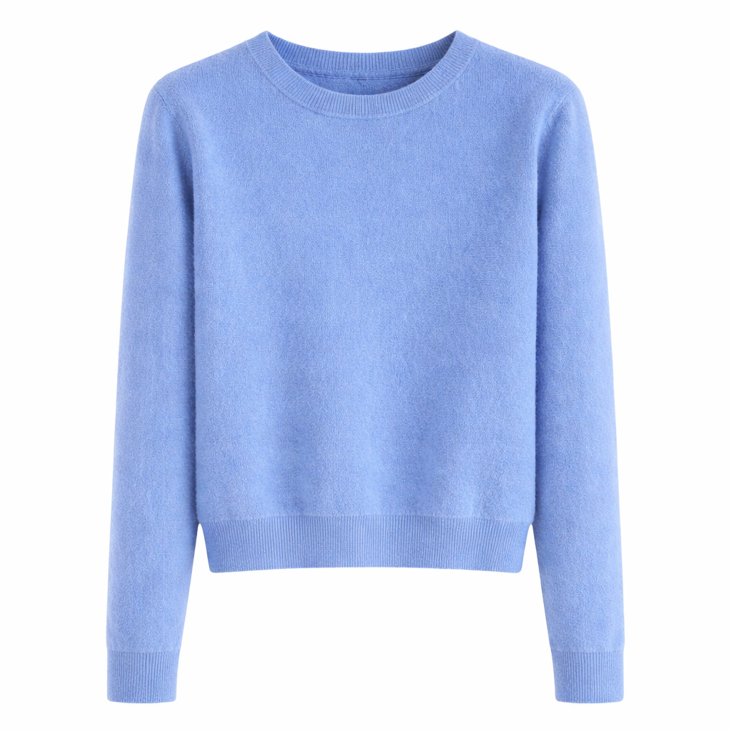Sina Women's Cashmere Sweater Classic Round Neck & Timeless Elegance