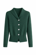 Women’s Knit Cardigan with Lapel Collar
