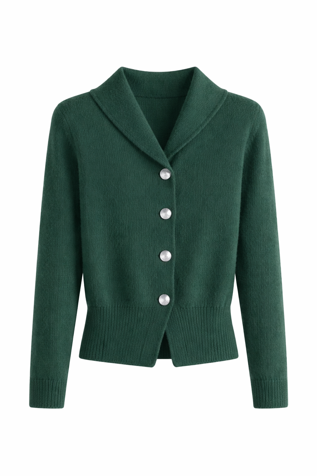Women’s Knit Cardigan with Lapel Collar