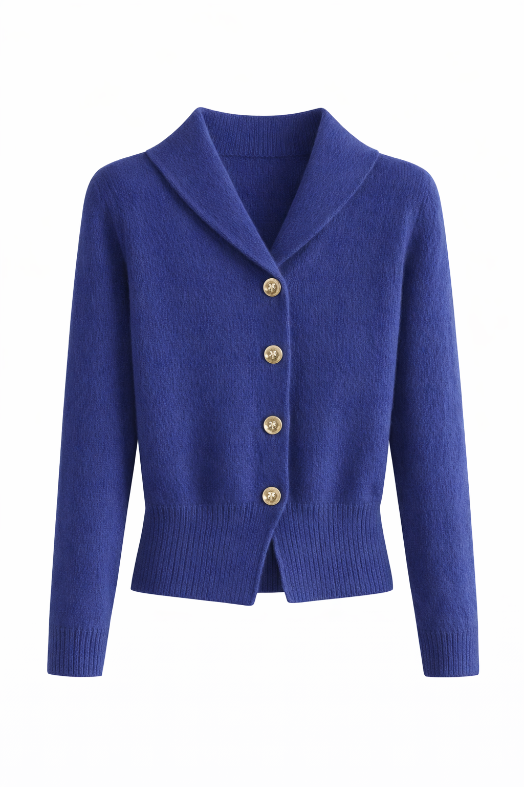 Women’s Knit Cardigan with Lapel Collar