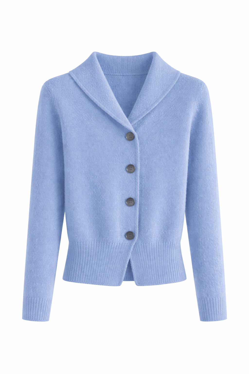 Women’s Knit Cardigan with Lapel Collar