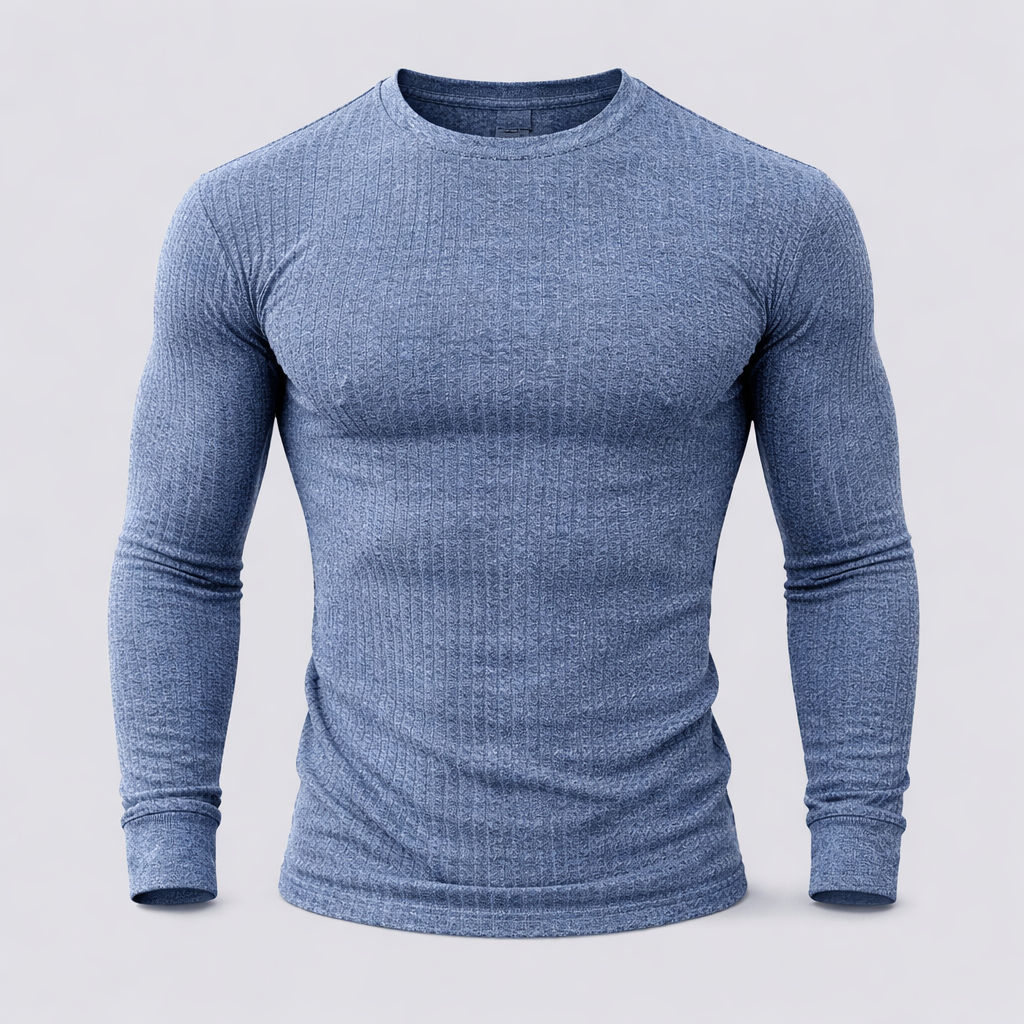 Donatello Men's Luxury Cashmere Blend Slim Fit Crew Neck Sweater | Soft Premium Elegant Smart Casual Everyday Winter Knitwear