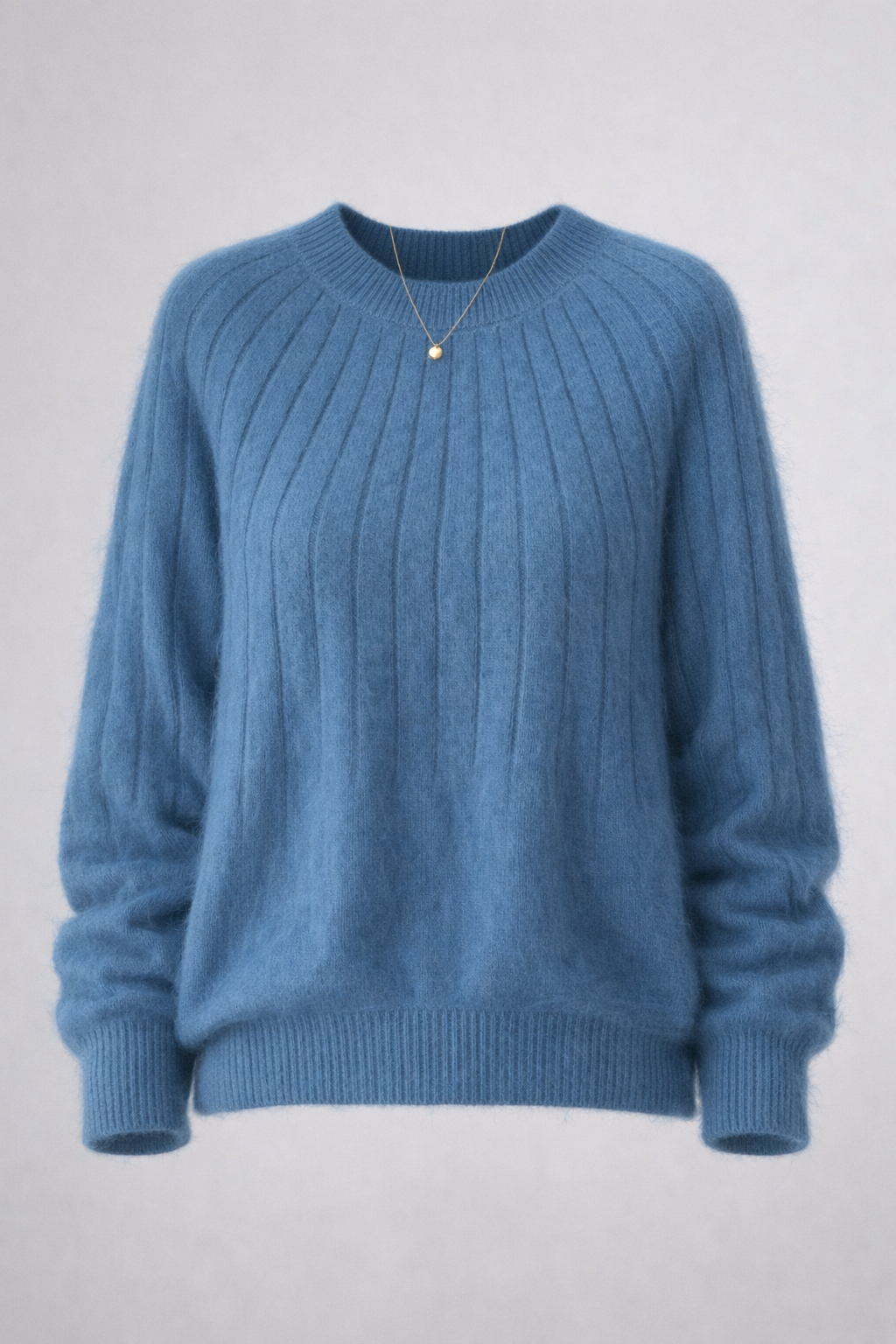 Linda Women's Soft Cashmere Blend Crew Neck Jumper | Luxury Knitted Pullover for Women | Classic Everyday Winter Knitwear