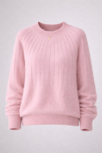 Linda Women's Soft Cashmere Blend Crew Neck Jumper | Luxury Knitted Pullover for Women | Classic Everyday Winter Knitwear