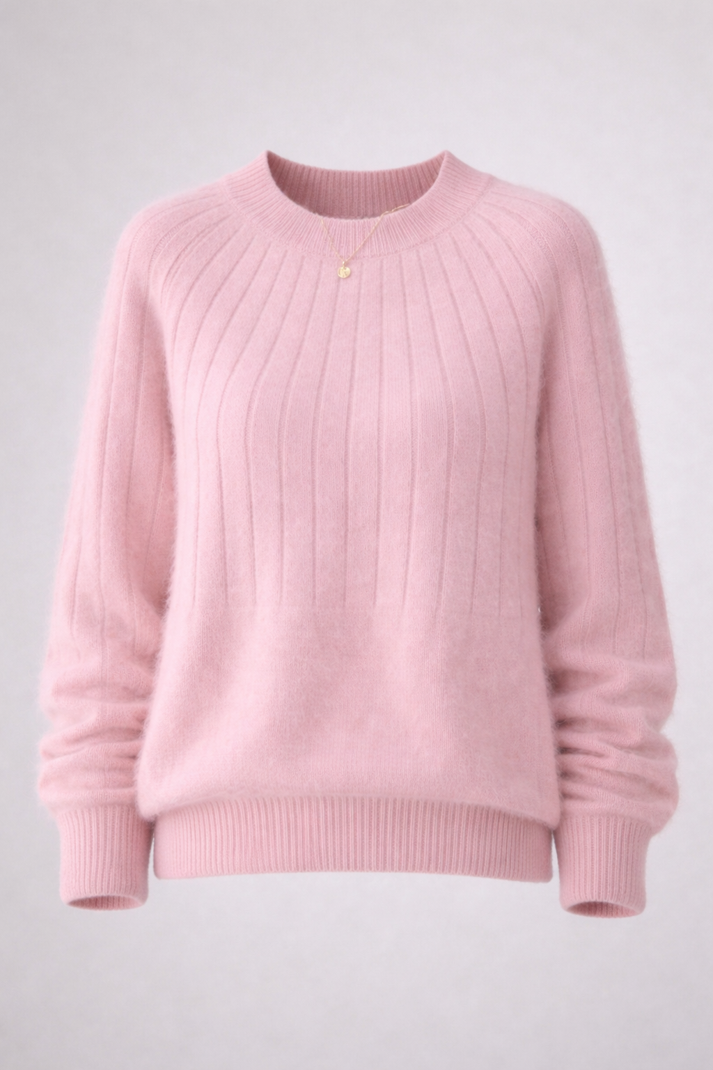 Linda Women's Soft Cashmere Blend Crew Neck Jumper | Luxury Knitted Pullover for Women | Classic Everyday Winter Knitwear
