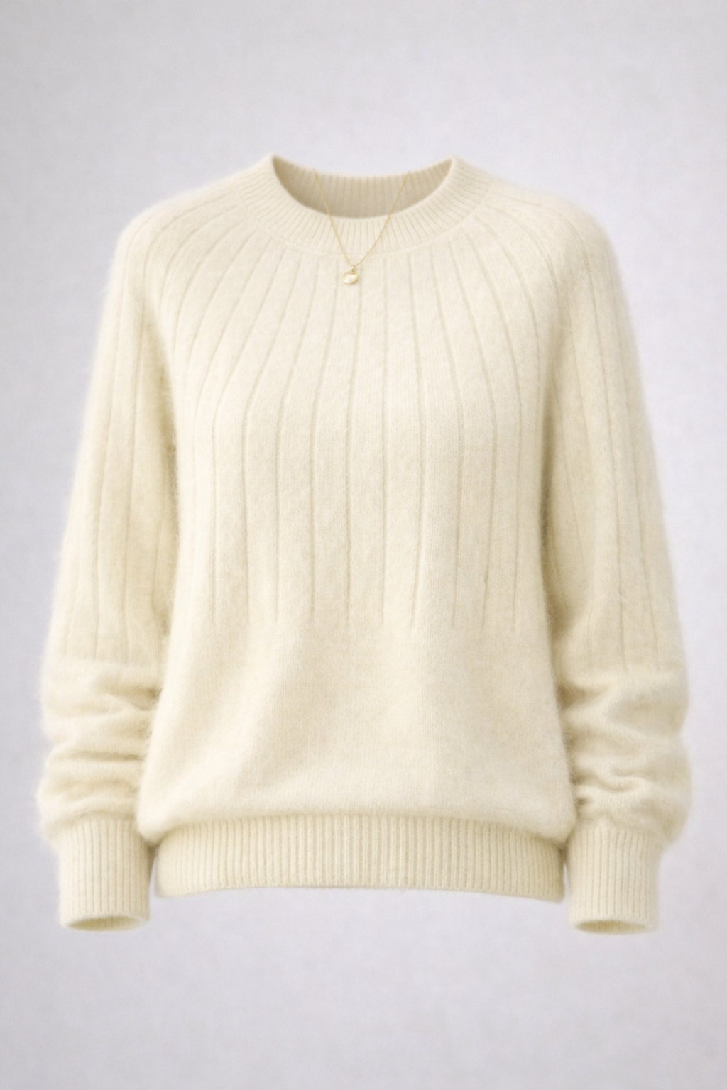 Linda Women's Soft Cashmere Blend Crew Neck Jumper | Luxury Knitted Pullover for Women | Classic Everyday Winter Knitwear
