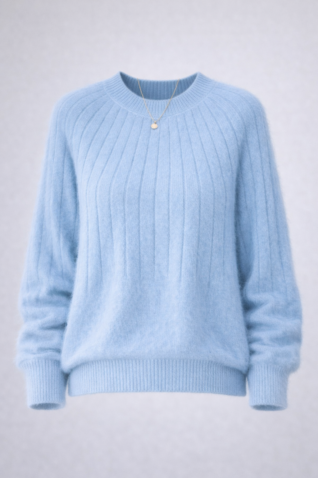 Linda Women's Soft Cashmere Blend Crew Neck Jumper | Luxury Knitted Pullover for Women | Classic Everyday Winter Knitwear