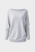 Calista Women's Asymmetric Draped Turtleneck Sweater | Oversized Cotton Knit Drape Effect Jumper for Women