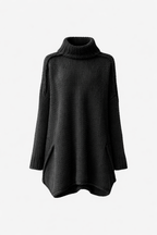 Winifred Women's Oversized Chunky Knit Turtleneck Sweater | Warm Wool Blend Slouchy Roll Neck Jumper for Women