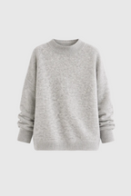 Elena Women's Cashmere Sweater – Luxury Sweater with Classic Round Neck & Elegant Fit