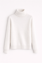 Emmie Turtleneck Sweater in Cashmere for Women – Premium Soft Knit Offering Warmth and Light Comfort