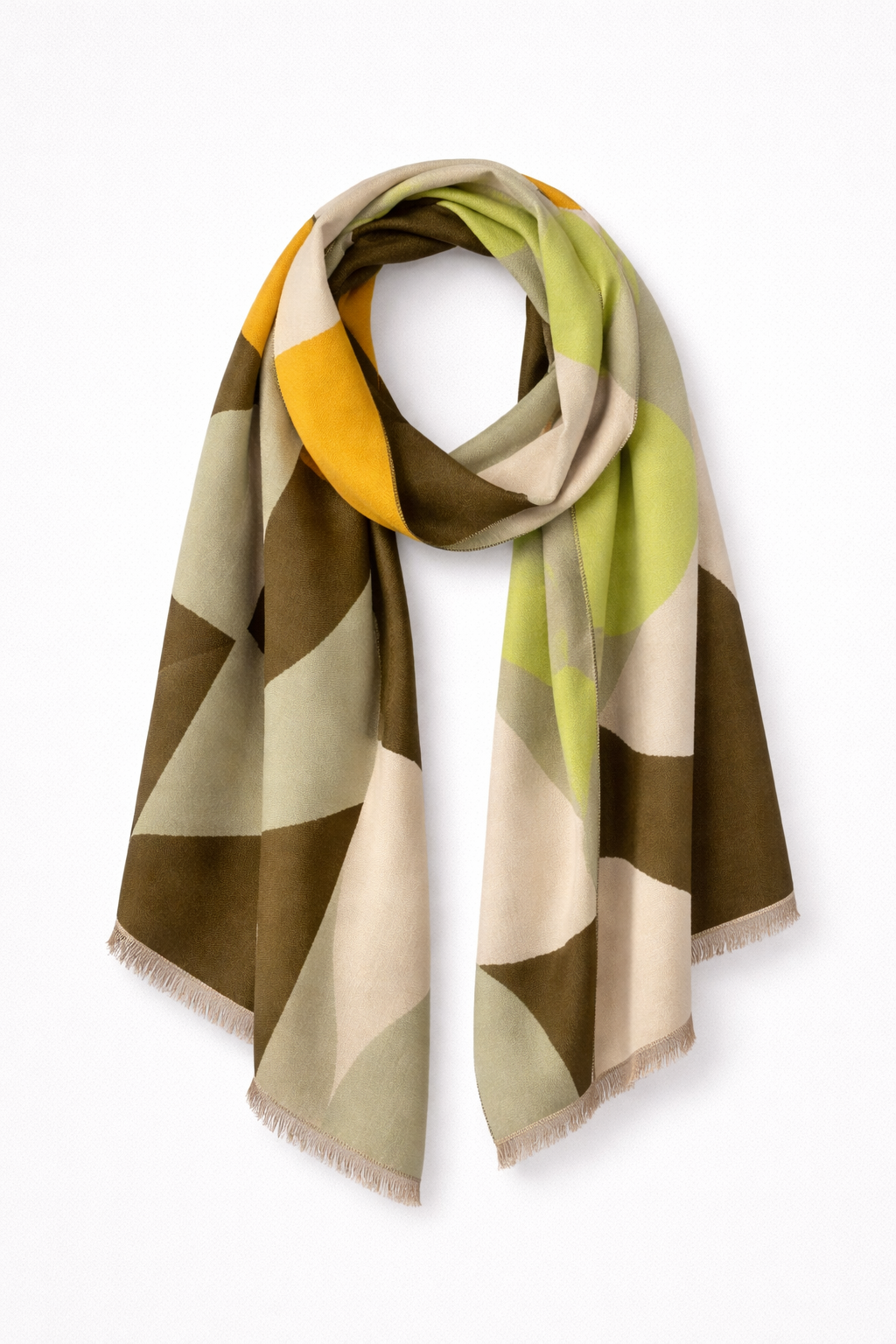 Douceur Women's Reversible Cashmere Blend Patterned Scarf | Luxury Soft Warm Wrap Scarf for Women | Elegant Two-Sided Shawl & Gift Idea