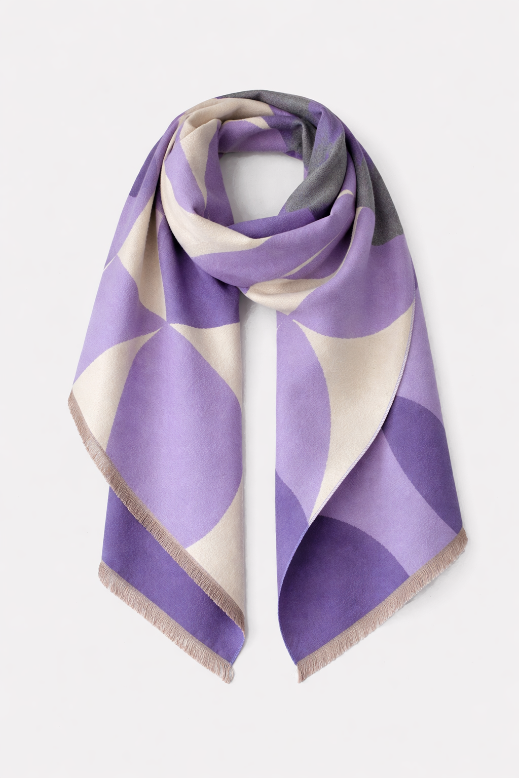 Douceur Women's Reversible Cashmere Blend Patterned Scarf | Luxury Soft Warm Wrap Scarf for Women | Elegant Two-Sided Shawl & Gift Idea