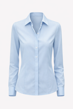 Séraphine Women's Elegant Satin Silk-Look Blouse | Timeless Classic Collar Button-Down Blouse for Women