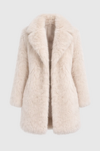 Vivienne Women's Luxury Cropped Faux Fur Jacket | Elegant Soft Fluffy Jacket for Women | Chic Statement Winter Outerwear