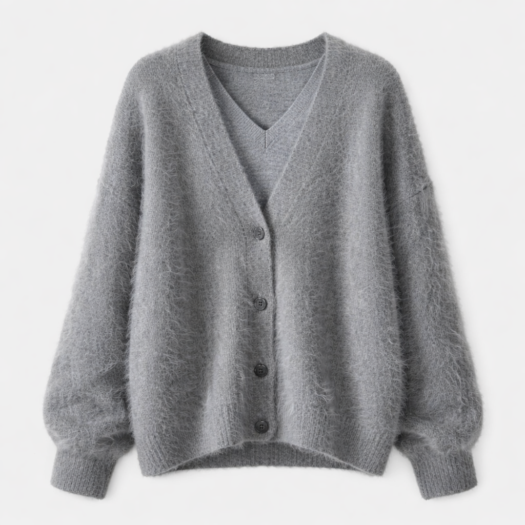 Ella Cashmere Sweater Woman – Loose Elegant & Soft Comfortable Timeless Cardigan