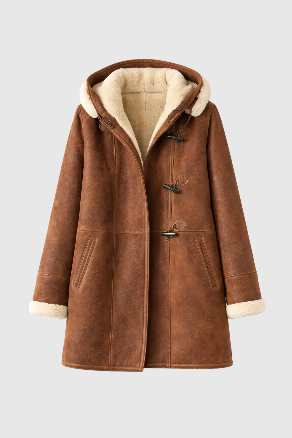 Leia Women's Hooded Coat – Warm, Casual & Elegant for Winter Days