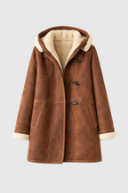 Leia Women's Hooded Coat – Warm, Casual & Elegant for Winter Days