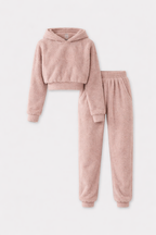 Snuggles Women's Cosy Fleece Hoodie & Jogger Lounge Set | Soft Fleece 2-Piece Hoodie Set for Women | Warm Everyday Loungewear