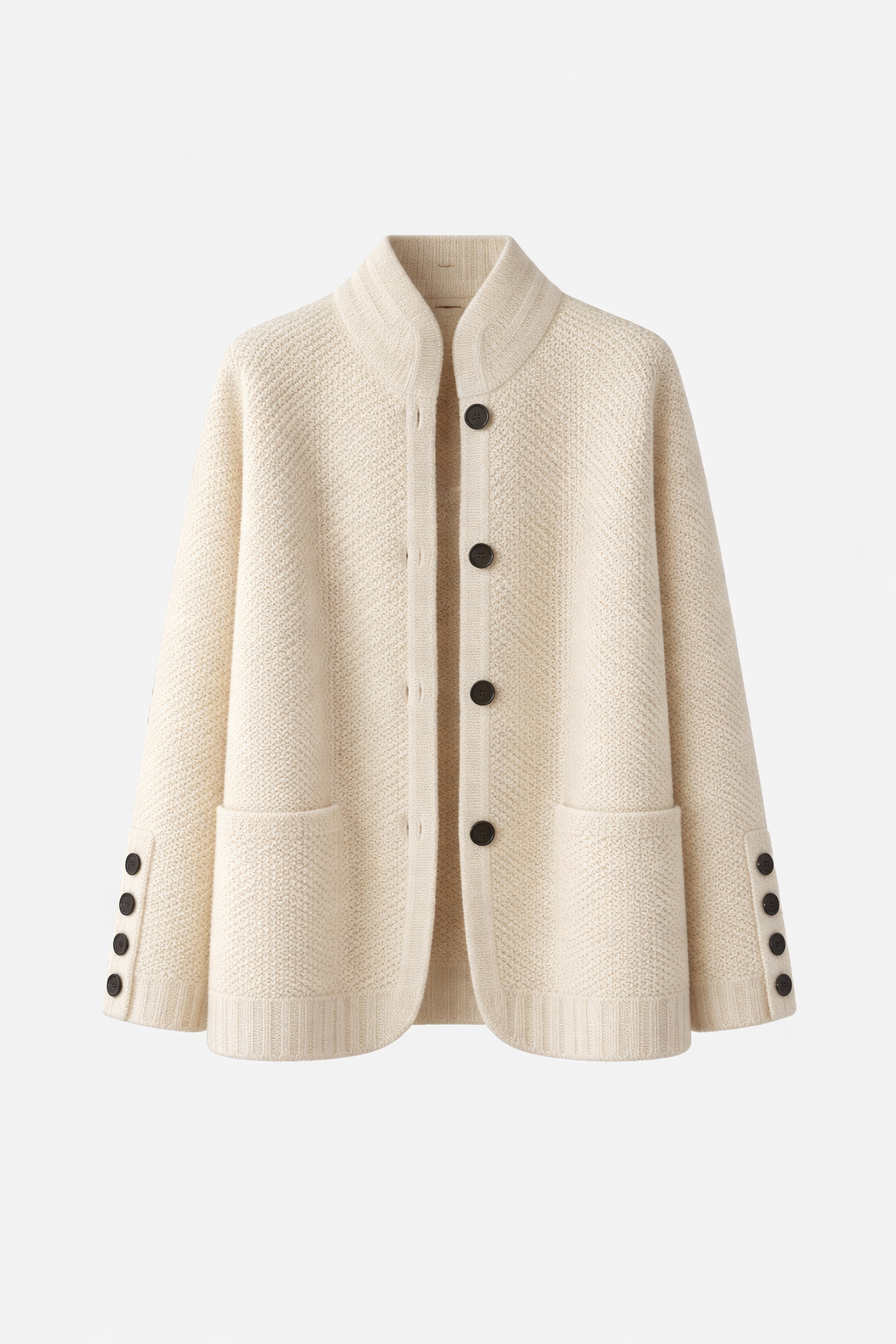Lucille Cardigan Woman – Soft Cashmere Buttoned Sweater & Elegant Classic Cut