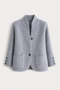 Lucille Cardigan Woman – Soft Cashmere Buttoned Sweater & Elegant Classic Cut