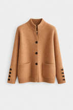 Lucille Cardigan Woman – Soft Cashmere Buttoned Sweater & Elegant Classic Cut