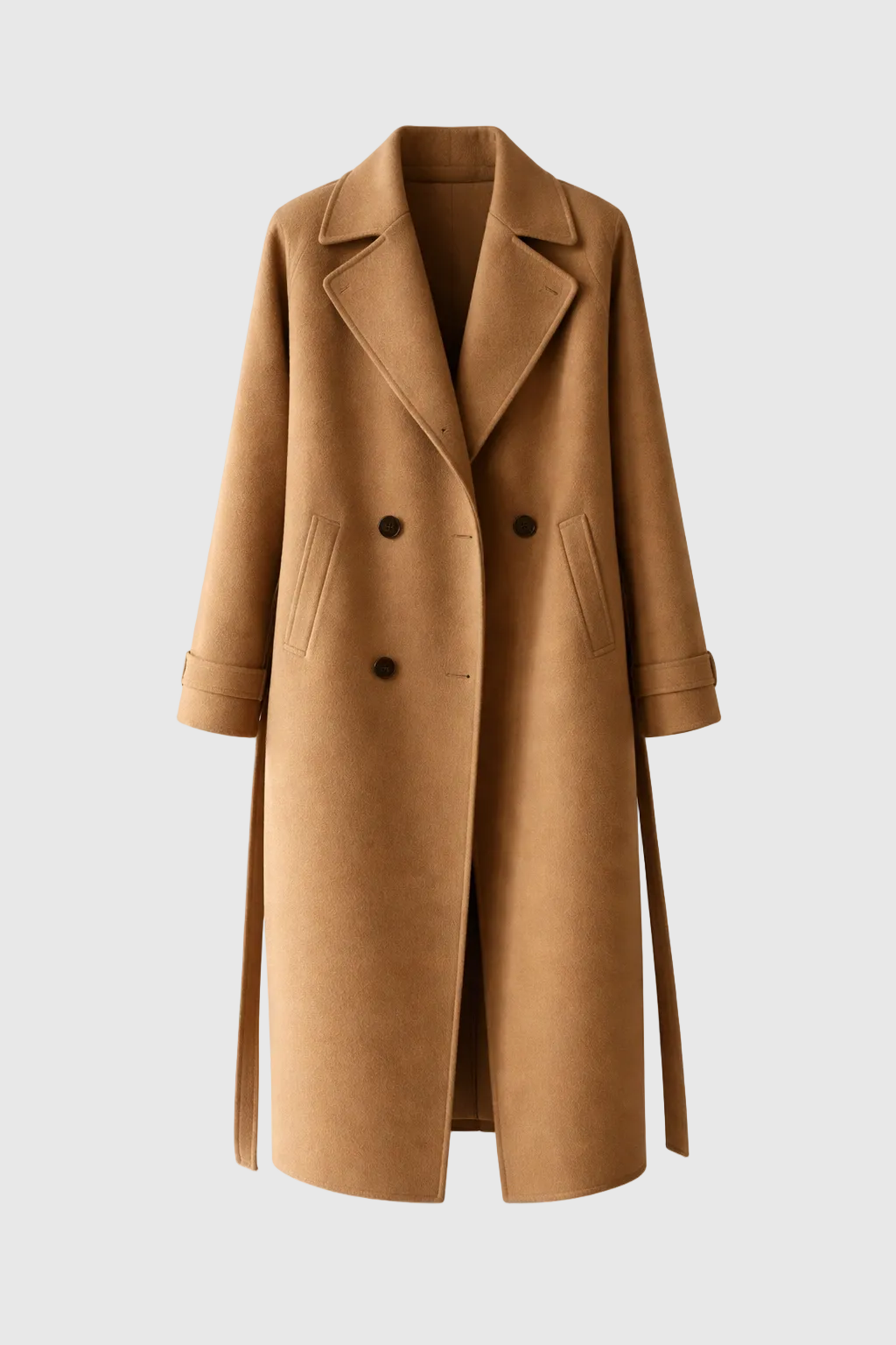 Isabelle Women's Long Wool Coat – Elegant & Comfortable Timeless Winter Coat