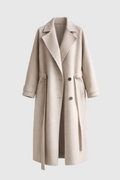 Isabelle Women's Long Wool Coat – Elegant & Comfortable Timeless Winter Coat
