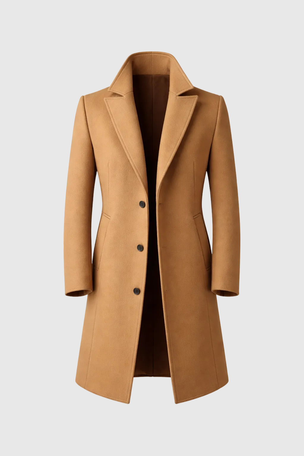 William Wool Coat for Men – Classic Fit with Warm and Durable Fabric & Timeless Design