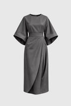 Louise Elegant Dress Woman – Feminine Design with Lantern Sleeves & Adjustable Fitted Cut