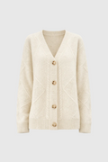 Lena Cardigan Femme – Soft Cashmere Buttoned Cardigan & Elegant Long Sleeves
