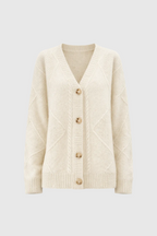 Lena Cardigan Femme – Soft Cashmere Buttoned Cardigan & Elegant Long Sleeves
