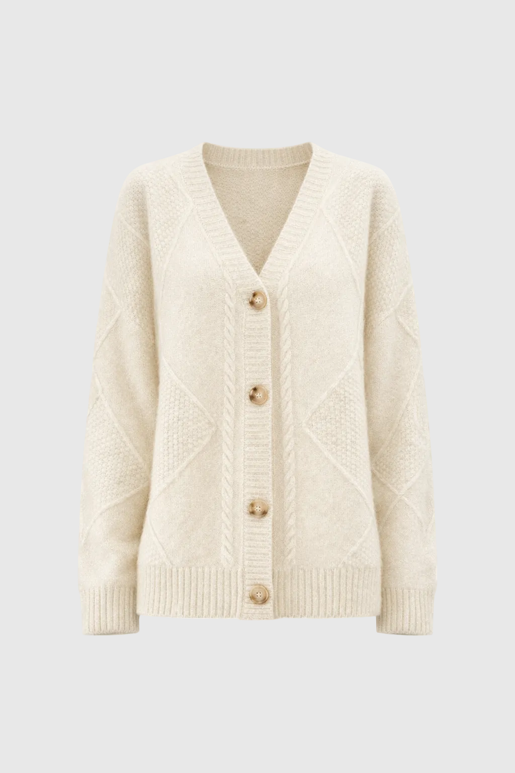 Lena Cardigan Femme – Soft Cashmere Buttoned Cardigan & Elegant Long Sleeves
