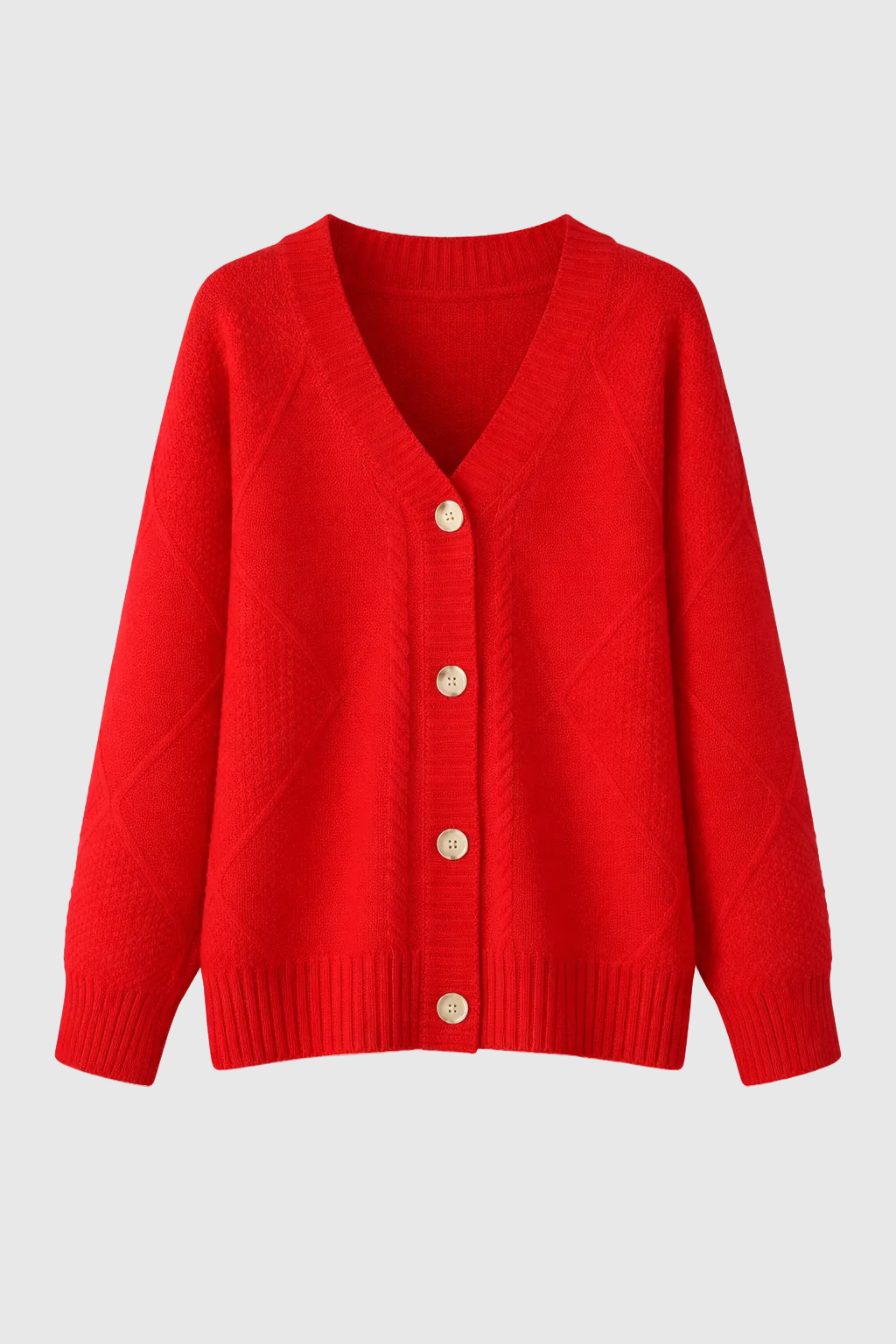 Lena Cardigan Femme – Soft Cashmere Buttoned Cardigan & Elegant Long Sleeves