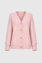 Lena Cardigan Femme – Soft Cashmere Buttoned Cardigan & Elegant Long Sleeves