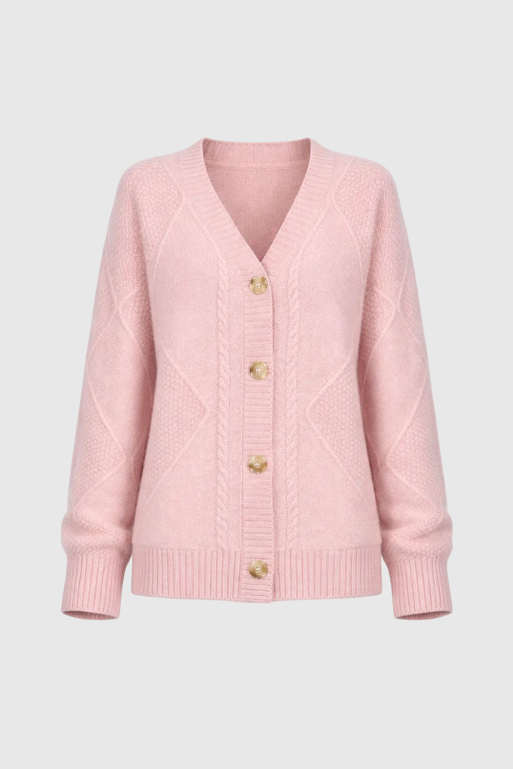 Lena Cardigan Femme – Soft Cashmere Buttoned Cardigan & Elegant Long Sleeves