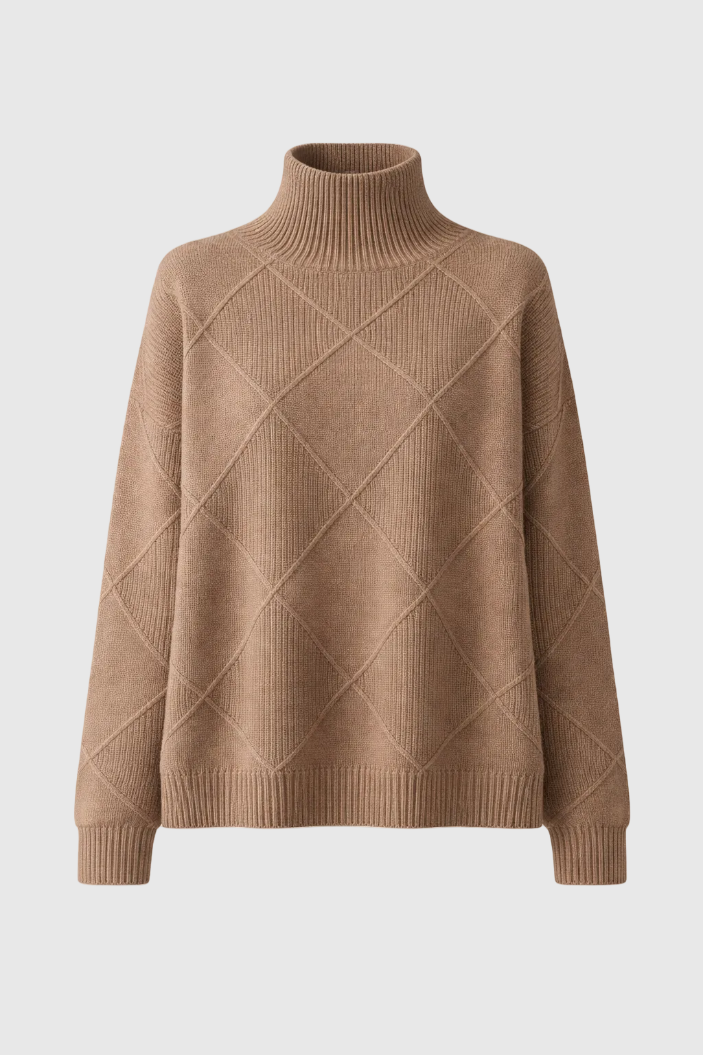 Penelope Pull Femme – Elegant & Soft Turtleneck Cashmere Sweater for Winter Comfort