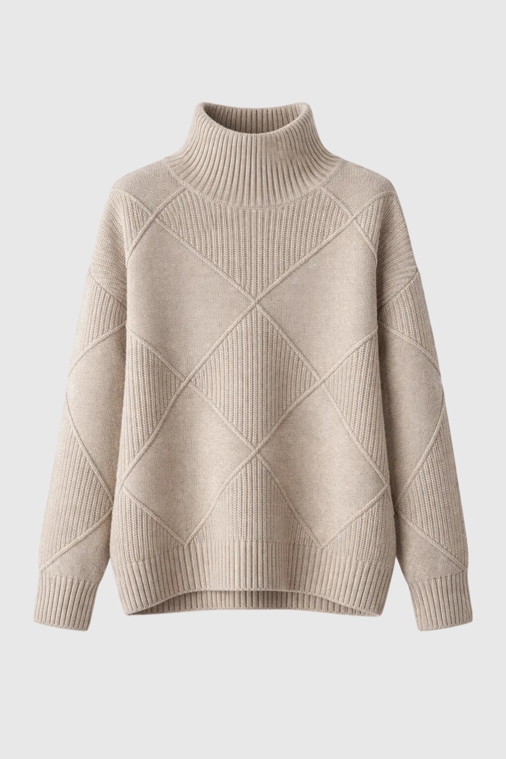 Penelope Pull Femme – Elegant & Soft Turtleneck Cashmere Sweater for Winter Comfort