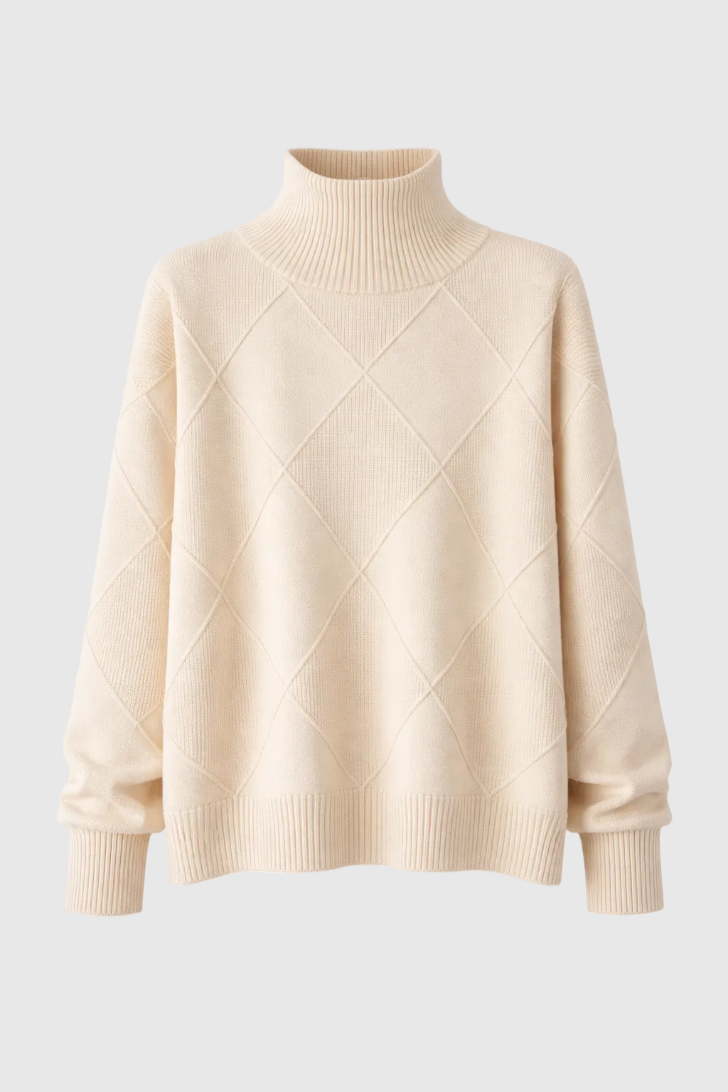 Penelope Pull Femme – Elegant & Soft Turtleneck Cashmere Sweater for Winter Comfort