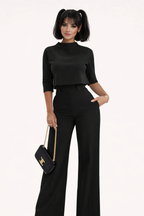 Isabela Women's Wide Leg Trouser Co-Ord Set | Tailored Two Piece | Smart Occasion & Going Out
