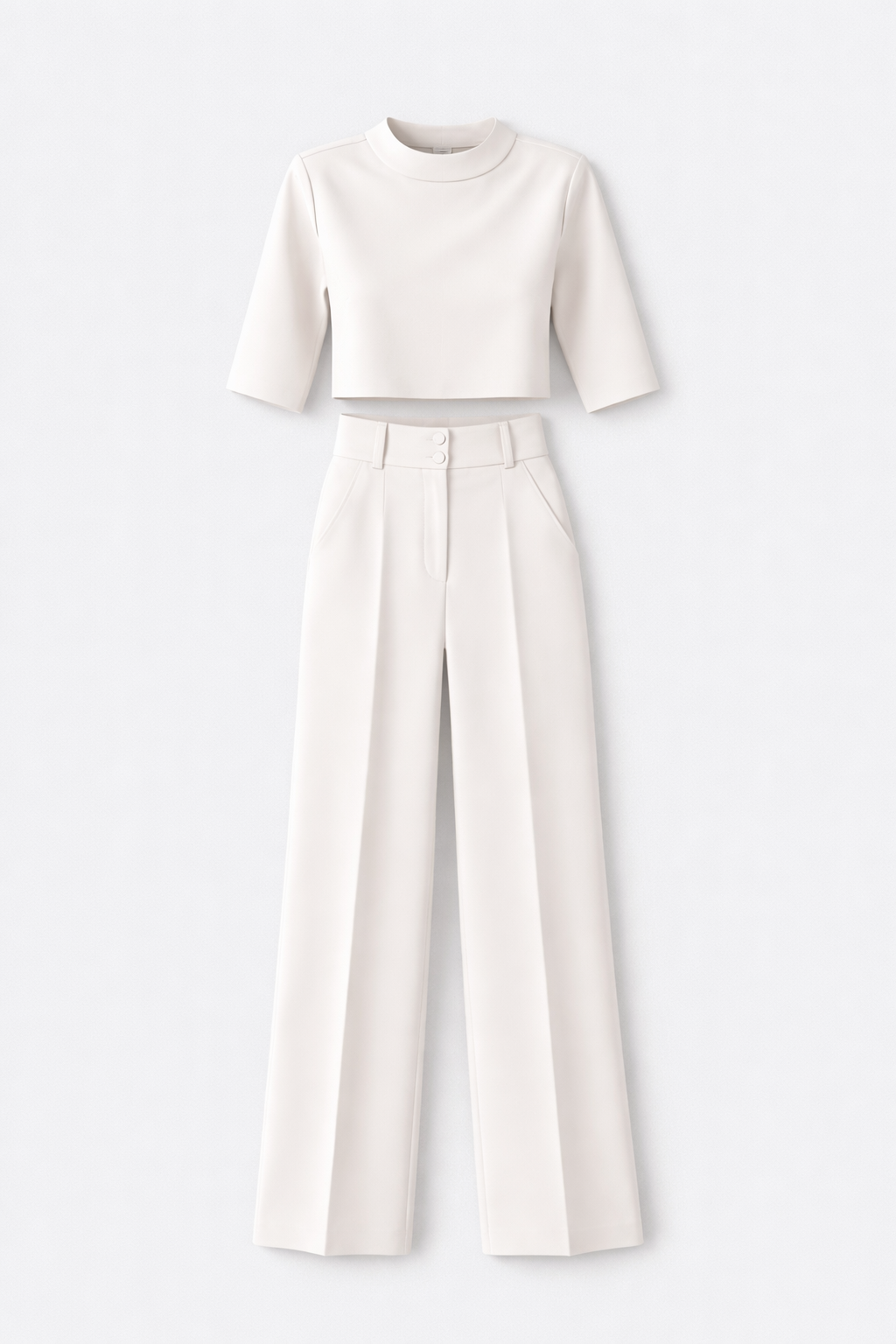 Eleganza Women's Tweed Sweater & Trousers Co-Ord Set | Tailored Autumn Two-Piece Set for Women